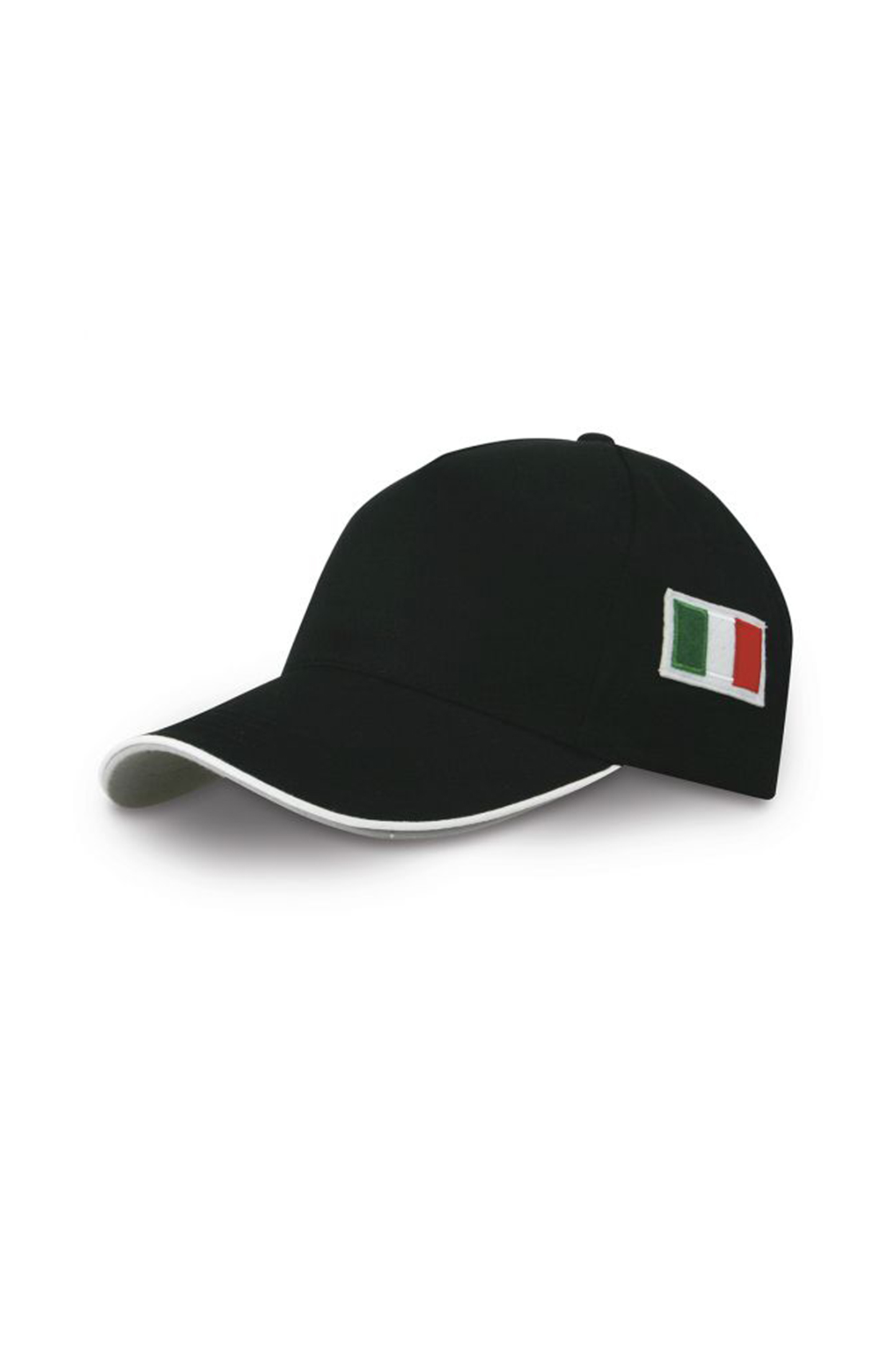 Boné de bandeira com 5 painéis - BK - Preto