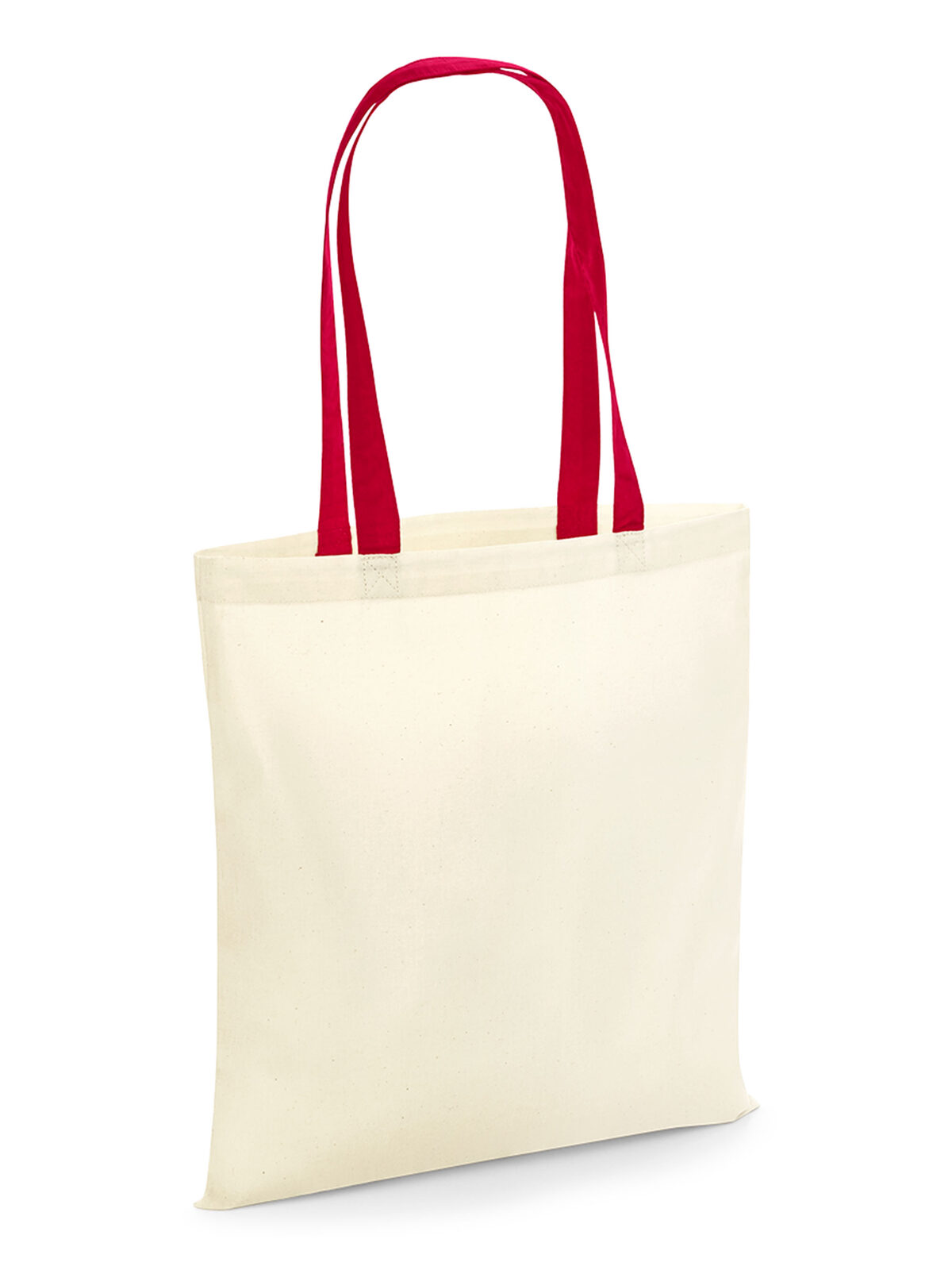 Bolsa reutilizável - Alças contrastantes - Vermelho Natural/Clássico