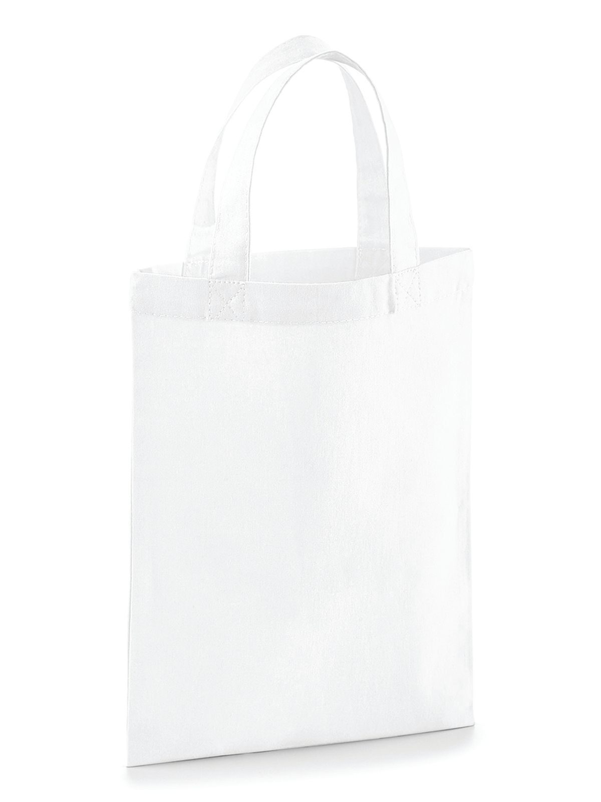 Sacola de festa de algodão reutilizável - WHI - Branco
