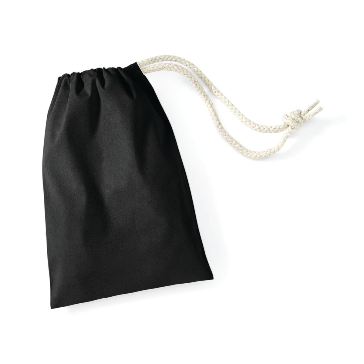 Sacola de algodão tamanho XXS - BLK - Preto