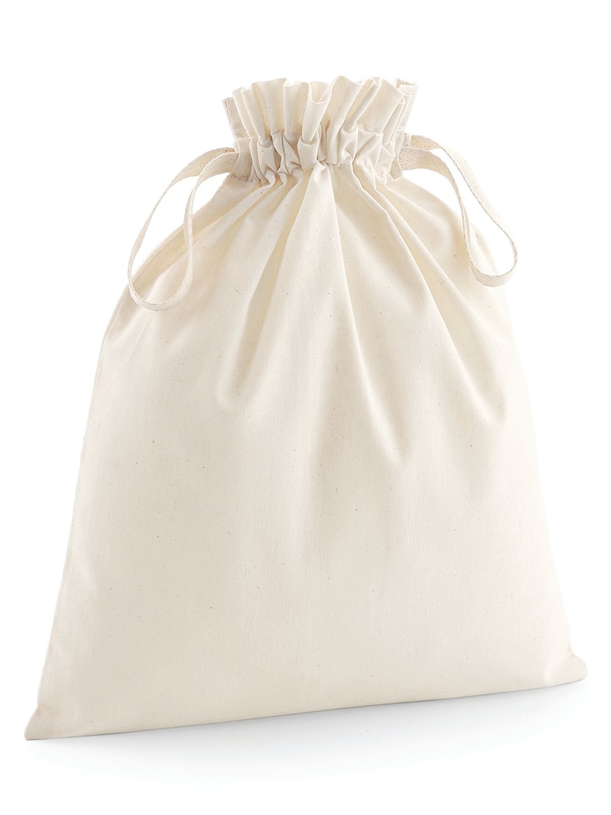 Saco de algodão orgânico com cordão - NAT - Natural