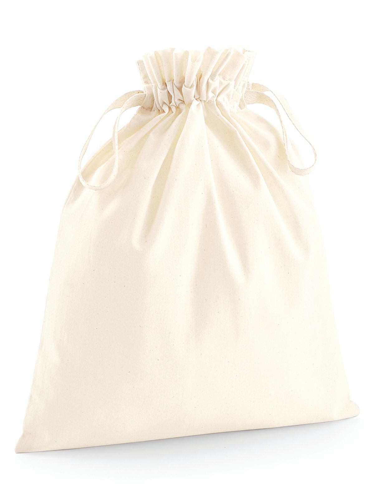 Saco de algodão orgânico com cordão - NAT - Natural