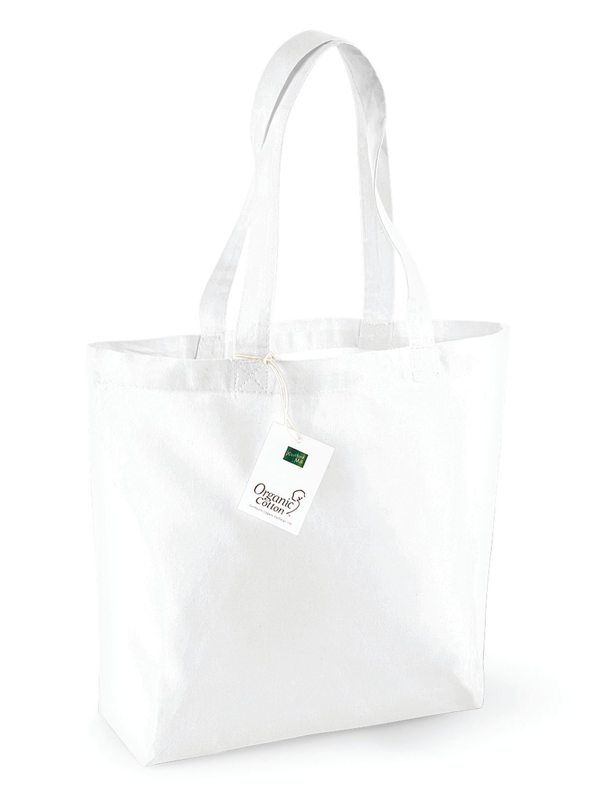 Sacola de algodão orgânico - WHI - Branco