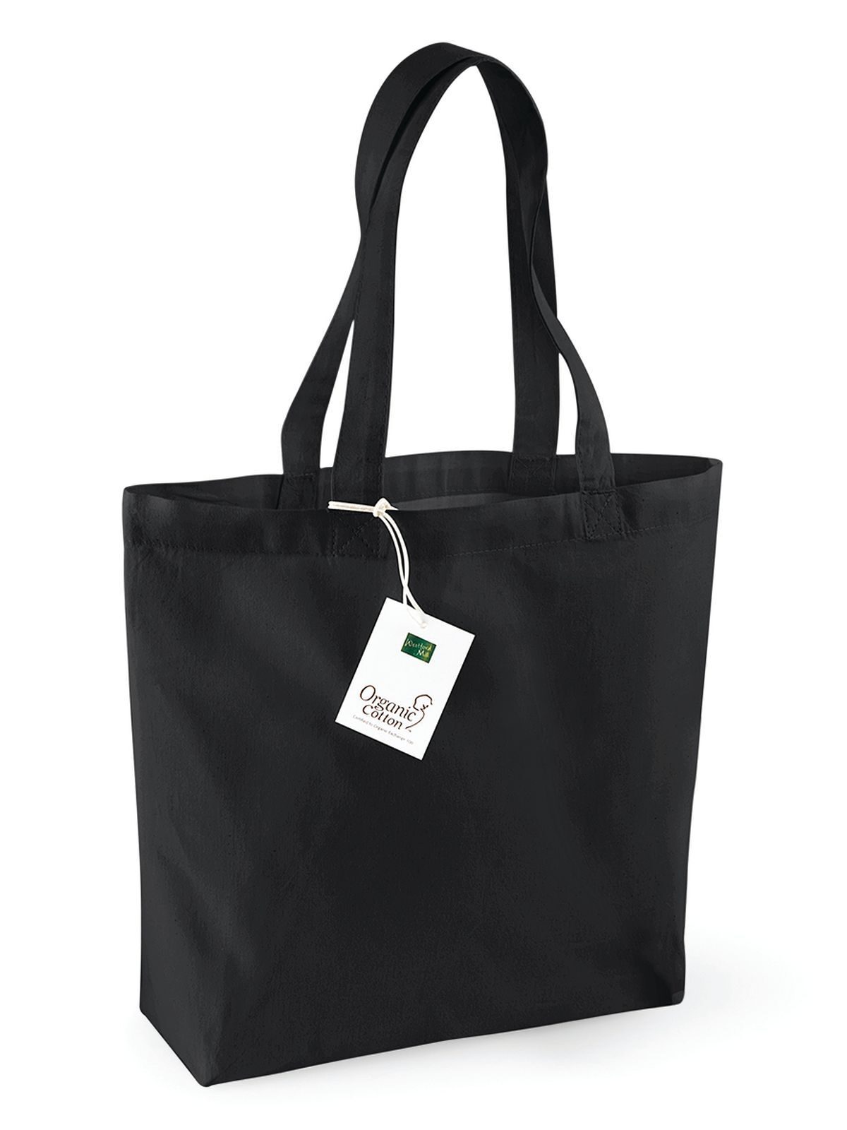Sacola de algodão orgânico - BLK - Preto