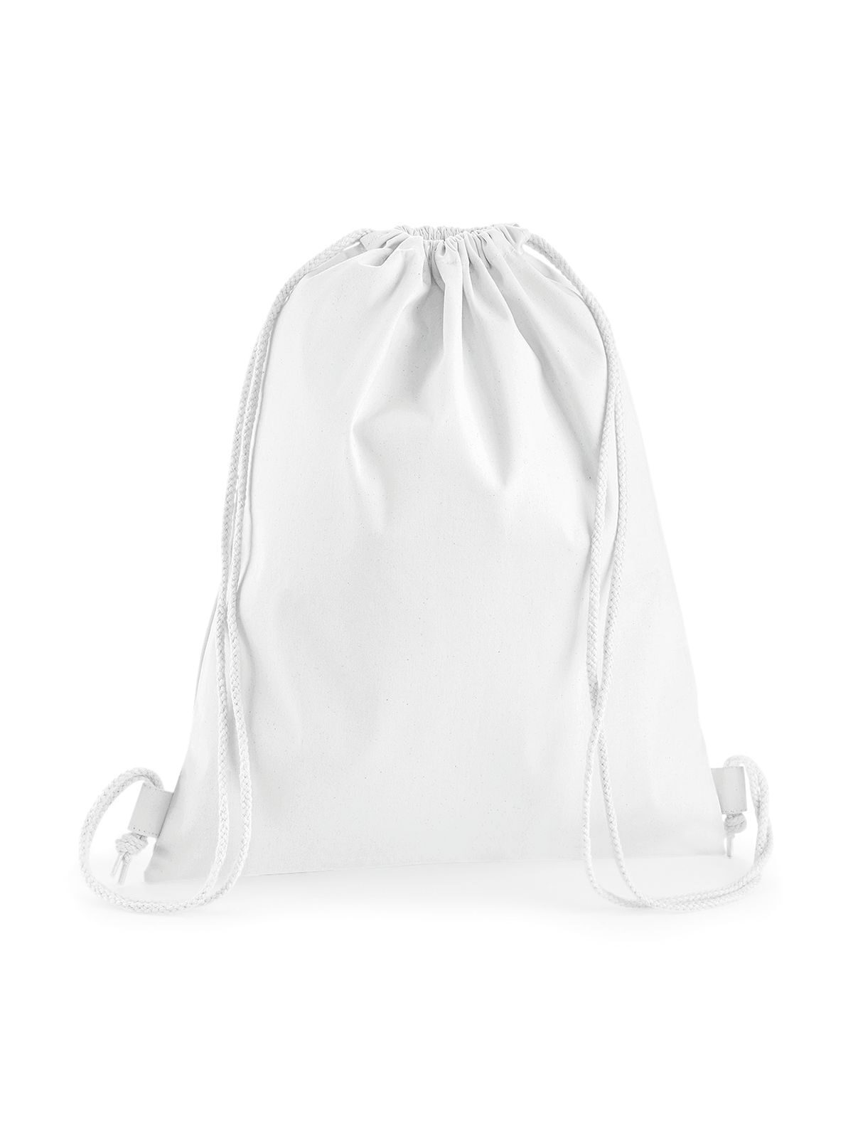 Gymsac de algodão premium - WHI - Branco
