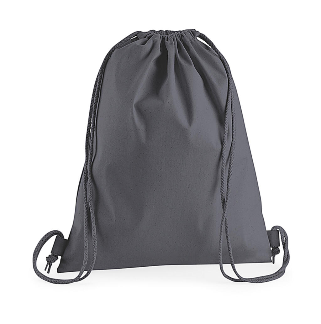 Gymsac de algodão premium - GPH - Cinza grafite