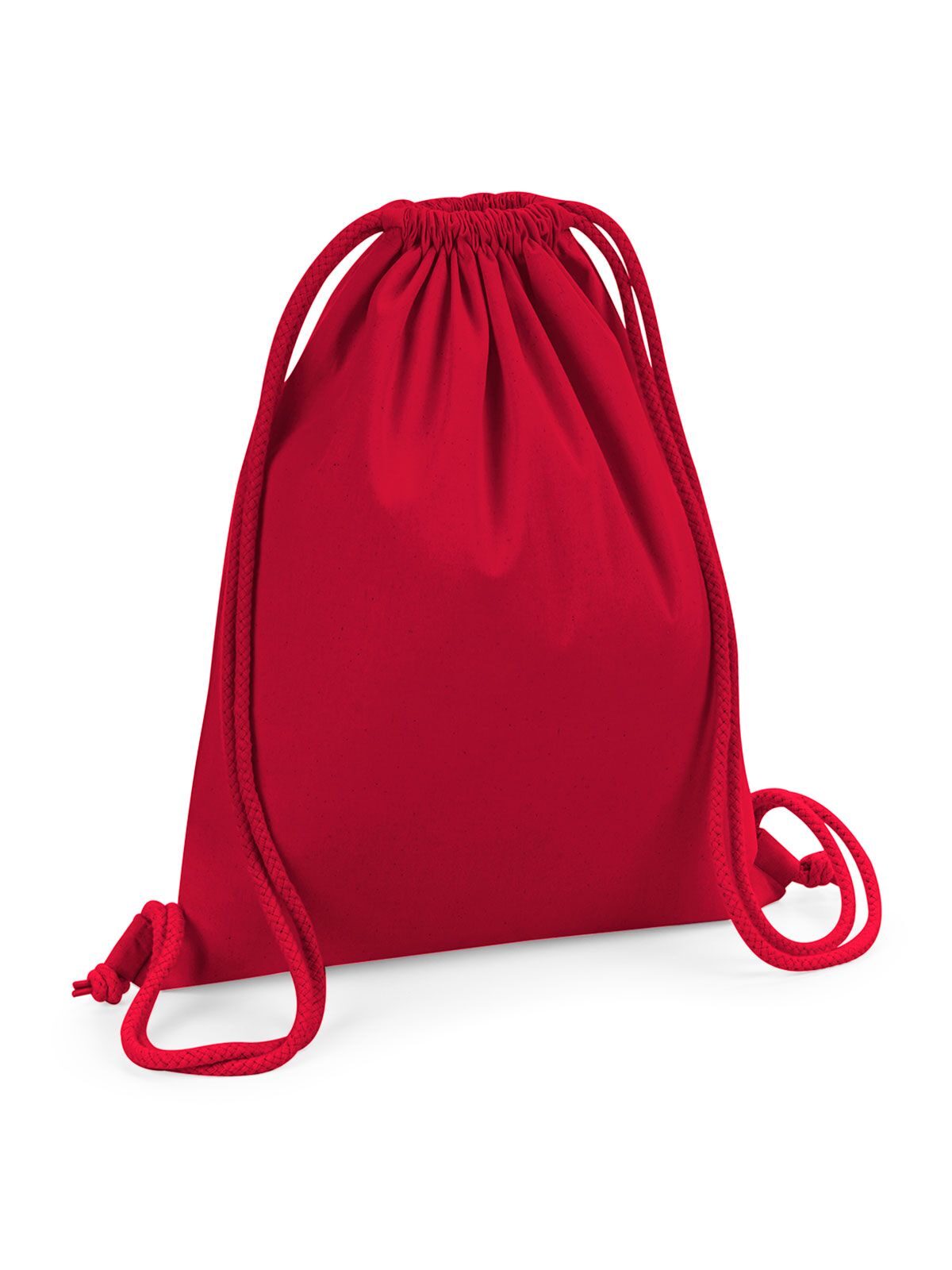 Gymsac de algodão orgânico premium - CSR - Vermelho clássico