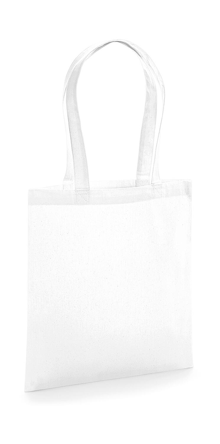 Sacola de algodão orgânico premium - WHI - Branco