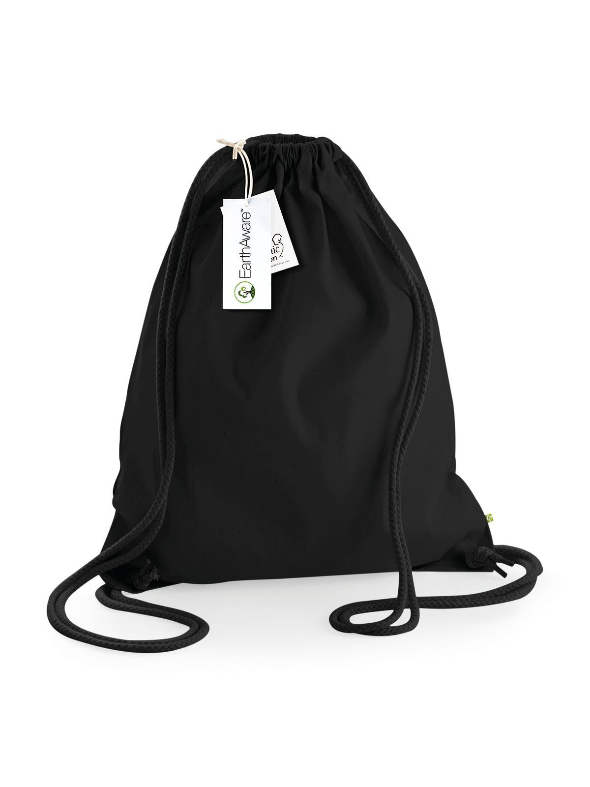 EarthAware® Gymsac Orgânico - BLKB - Preto/preto