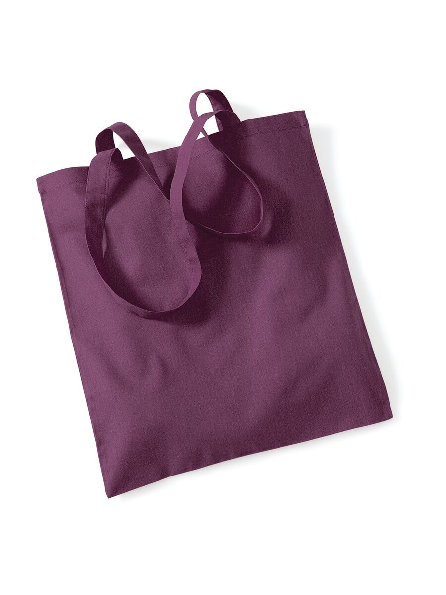 Bolsa reutilizável com alças longas. - PLU - Ameixa