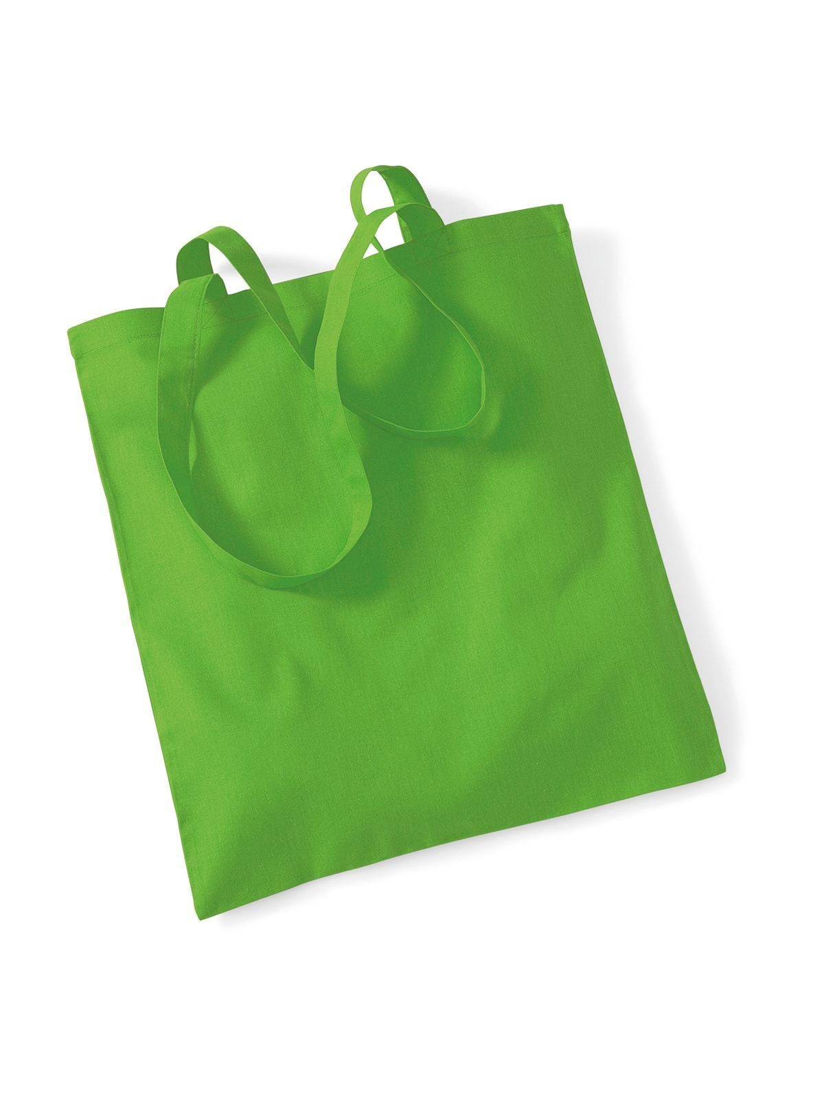 Bolsa reutilizável com alças longas. - APP - Verde maçã