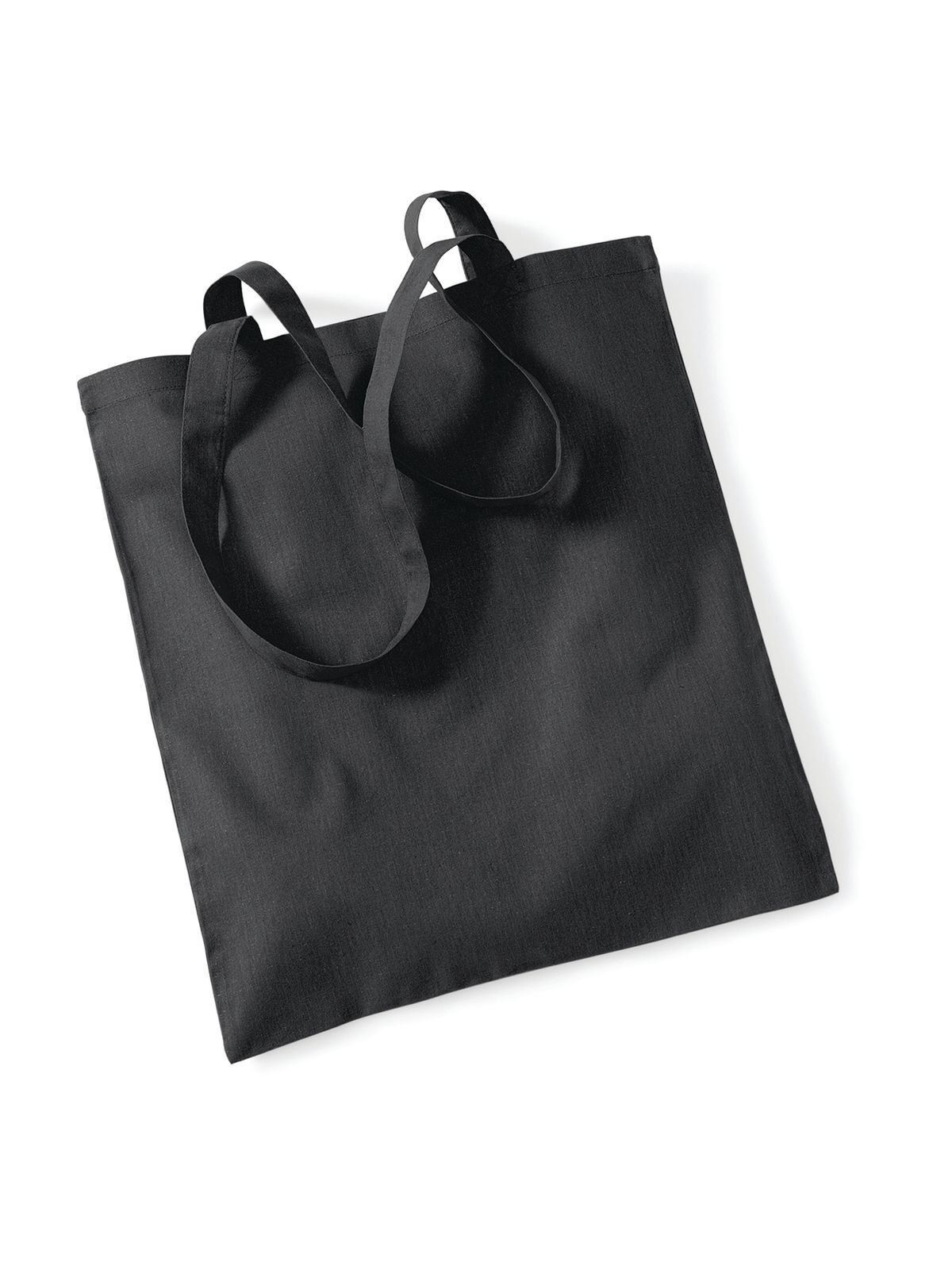 Bolsa reutilizável com alças longas. - BLK - Preto