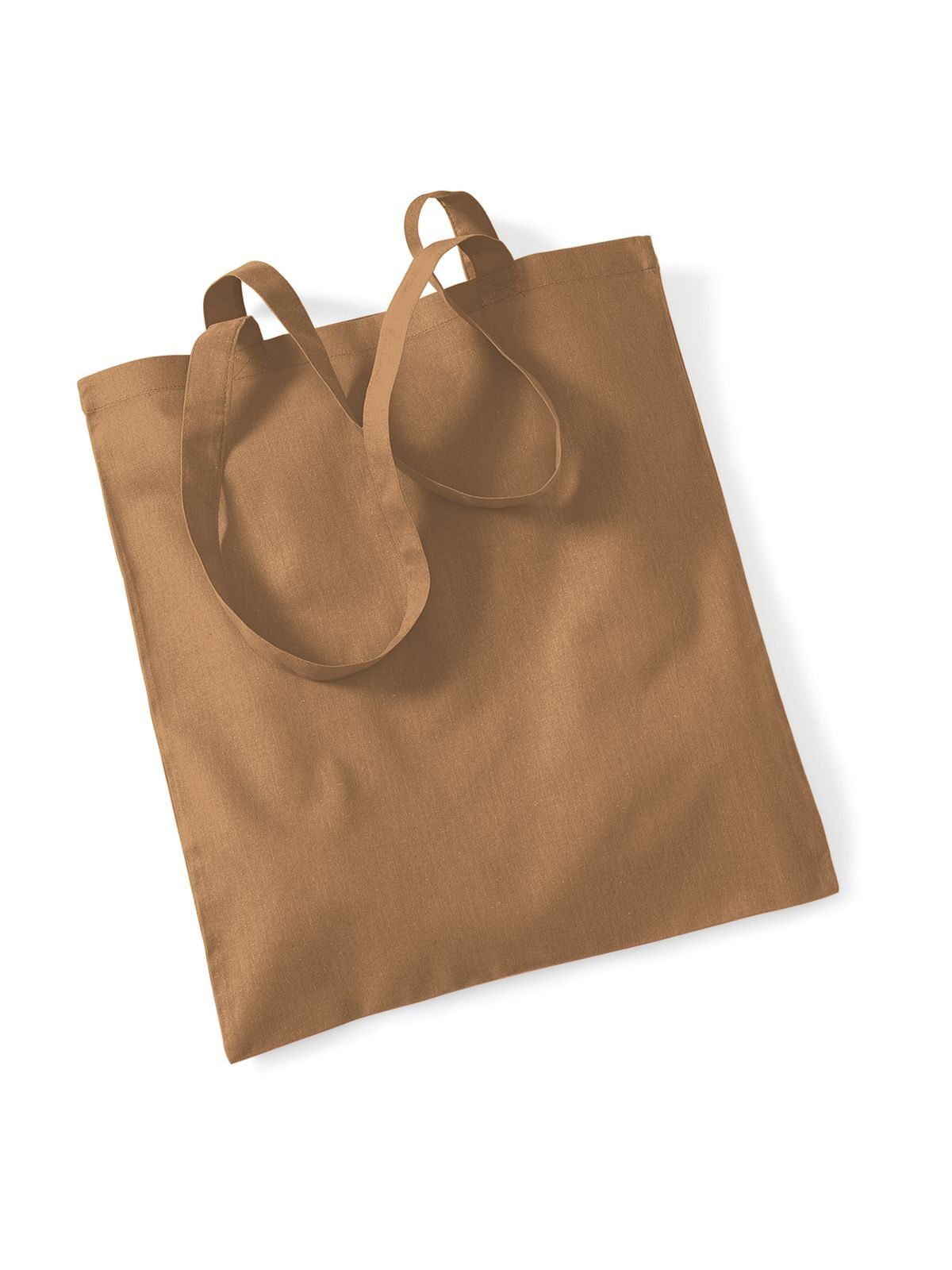 Bolsa reutilizável com alças longas. - CAR - Caramelo