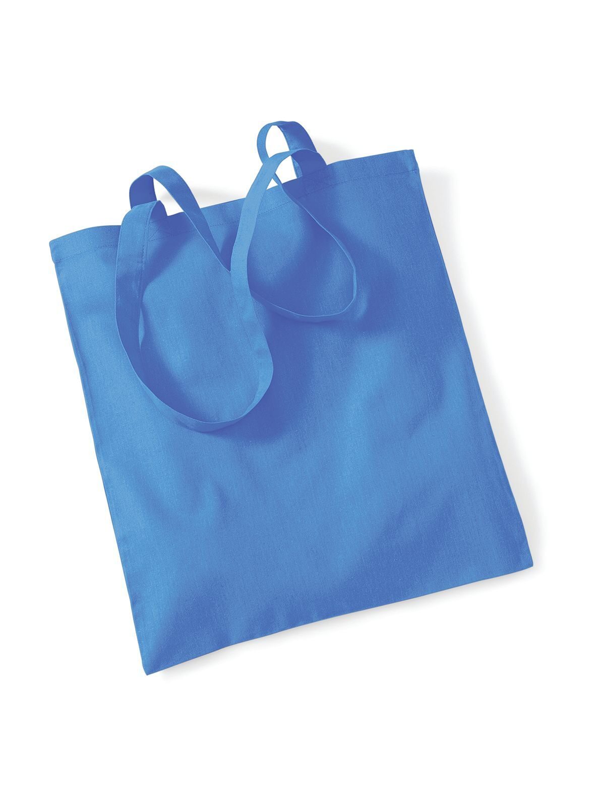 Bolsa reutilizável com alças longas. - COB - Azul-centáurea