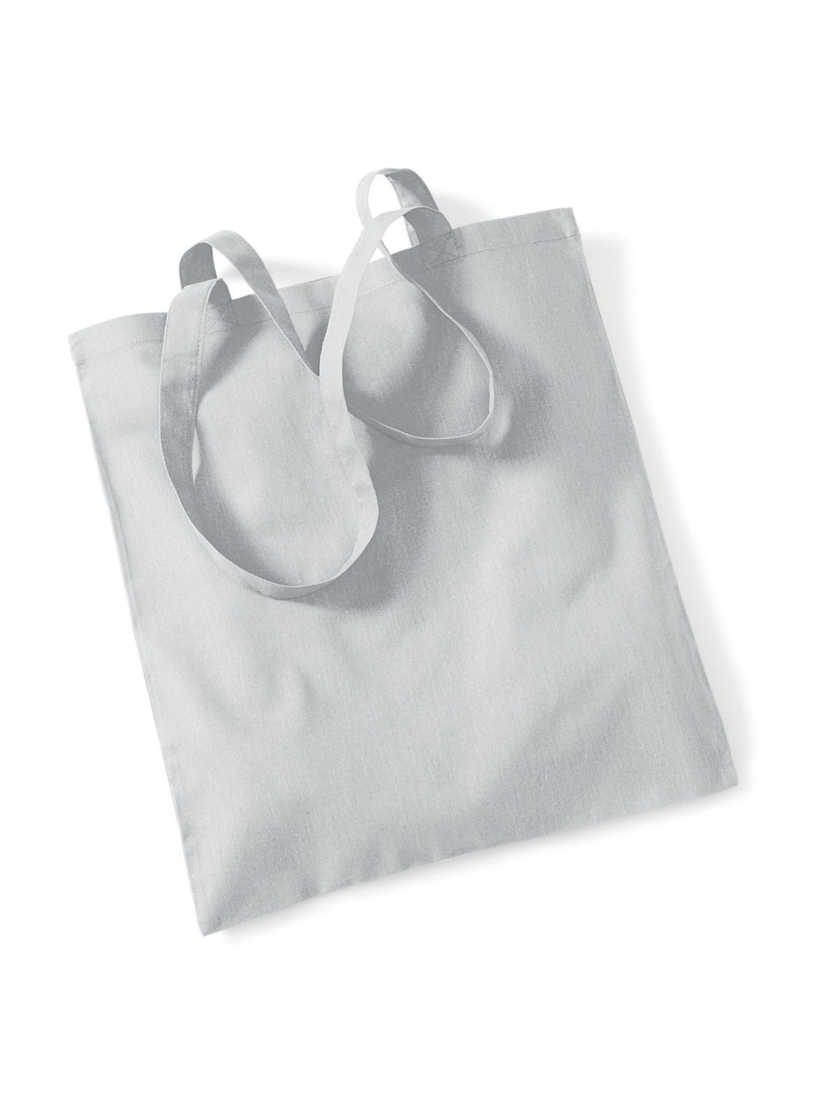Bolsa reutilizável com alças longas. - LGR - Cinza claro