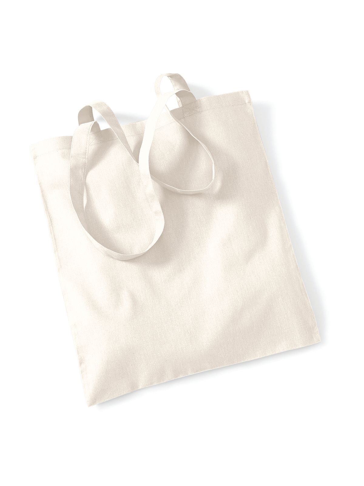 Bolsa reutilizável com alças longas. - NAT - Natural