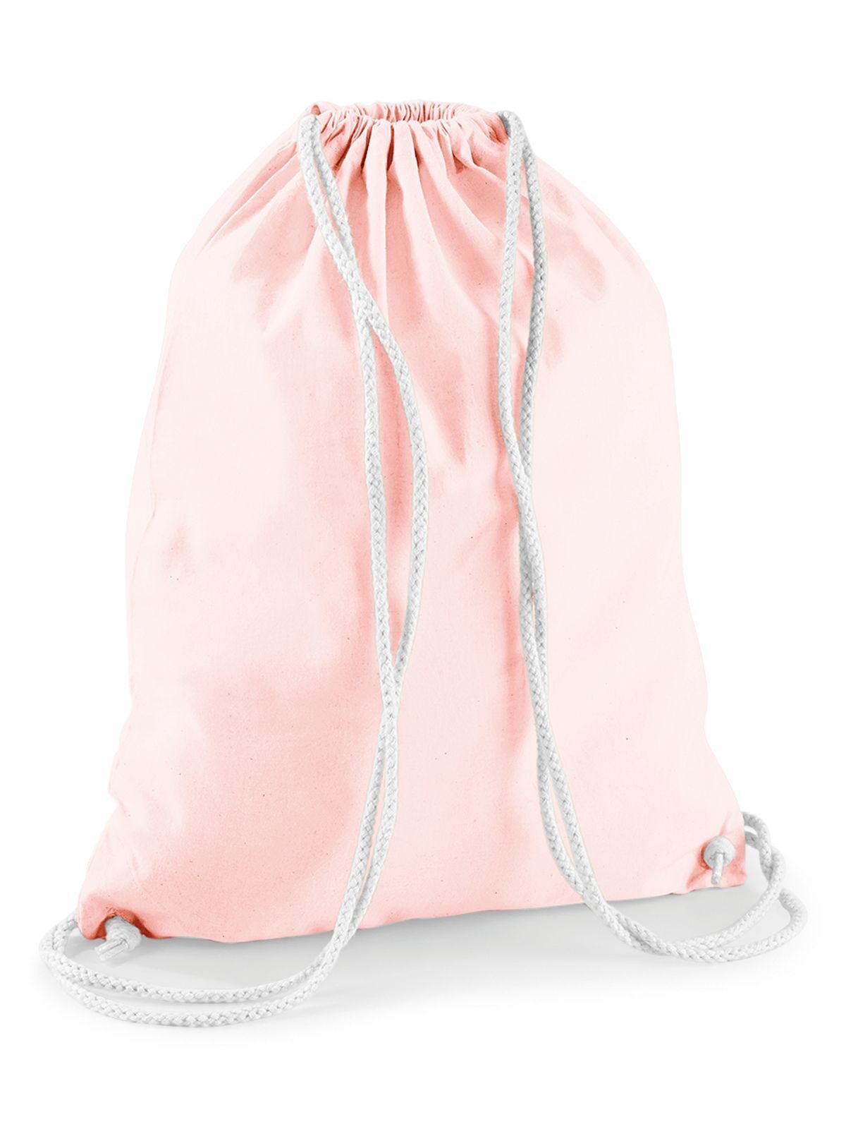 Ginástica de algodão - Rosa pastel/Branco