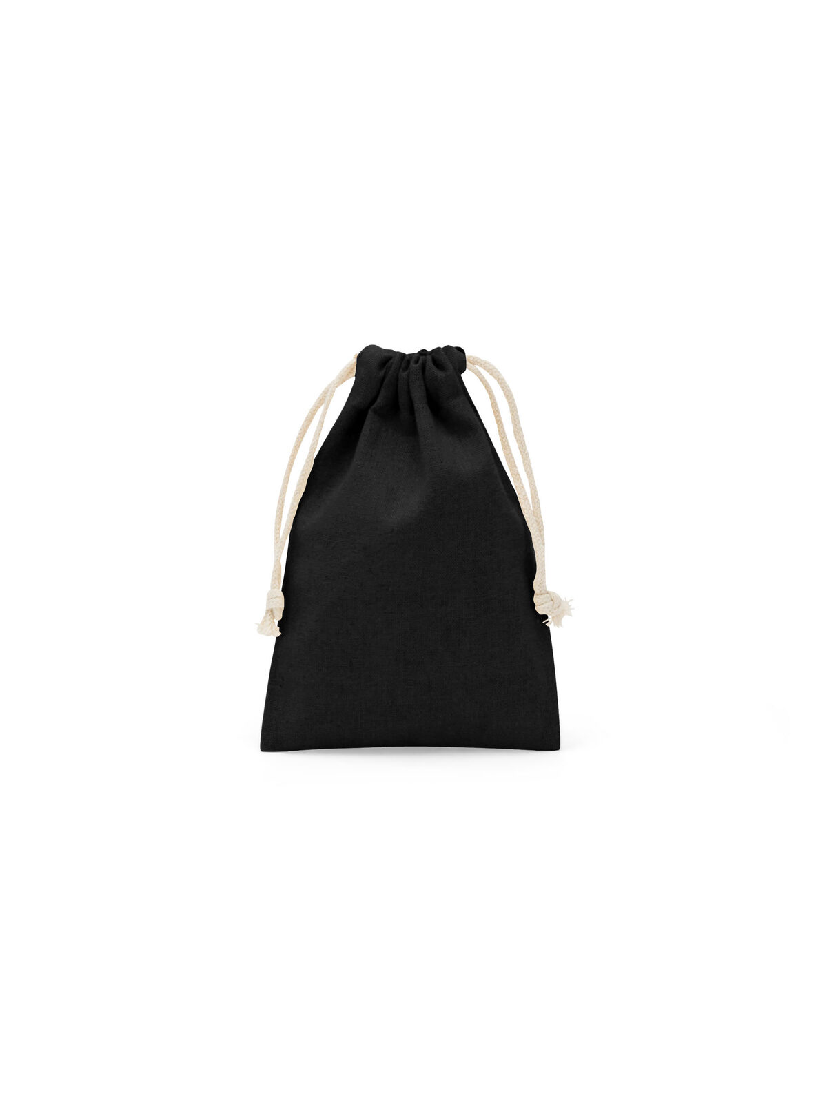 Sacola de algodão orgânico tamanho XS - BK - BK-PRETO