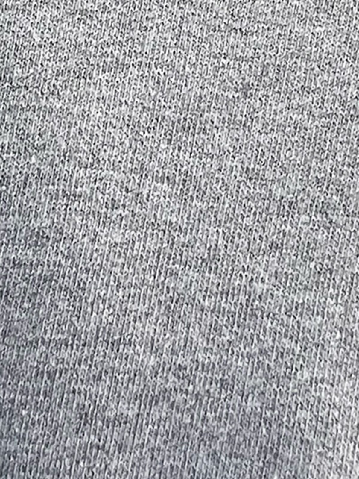 Moletom de gola redonda da moda - GY - Cinza Mesclado