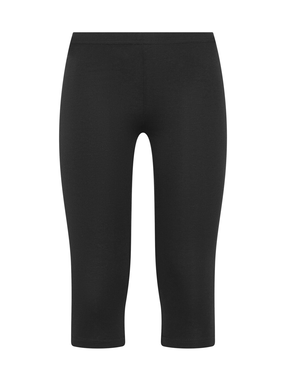 Calças legging 3/4 para meninas - BK - BK-PRETO