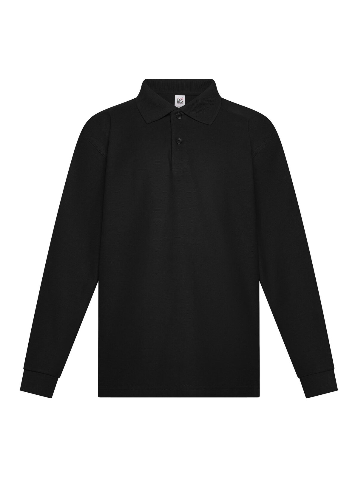 Camisa polo Evolution de manga comprida para crianças - BK - BK-PRETO