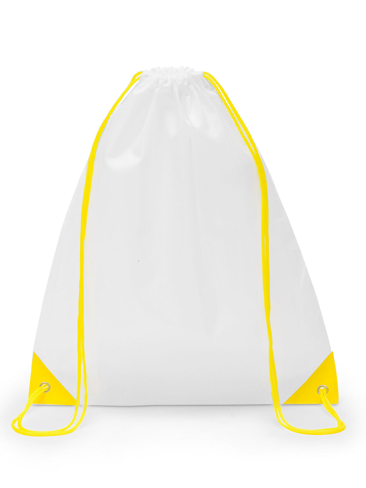 Bolsa de ginástica em poliéster - WHYE - BRANCO-AMARELO