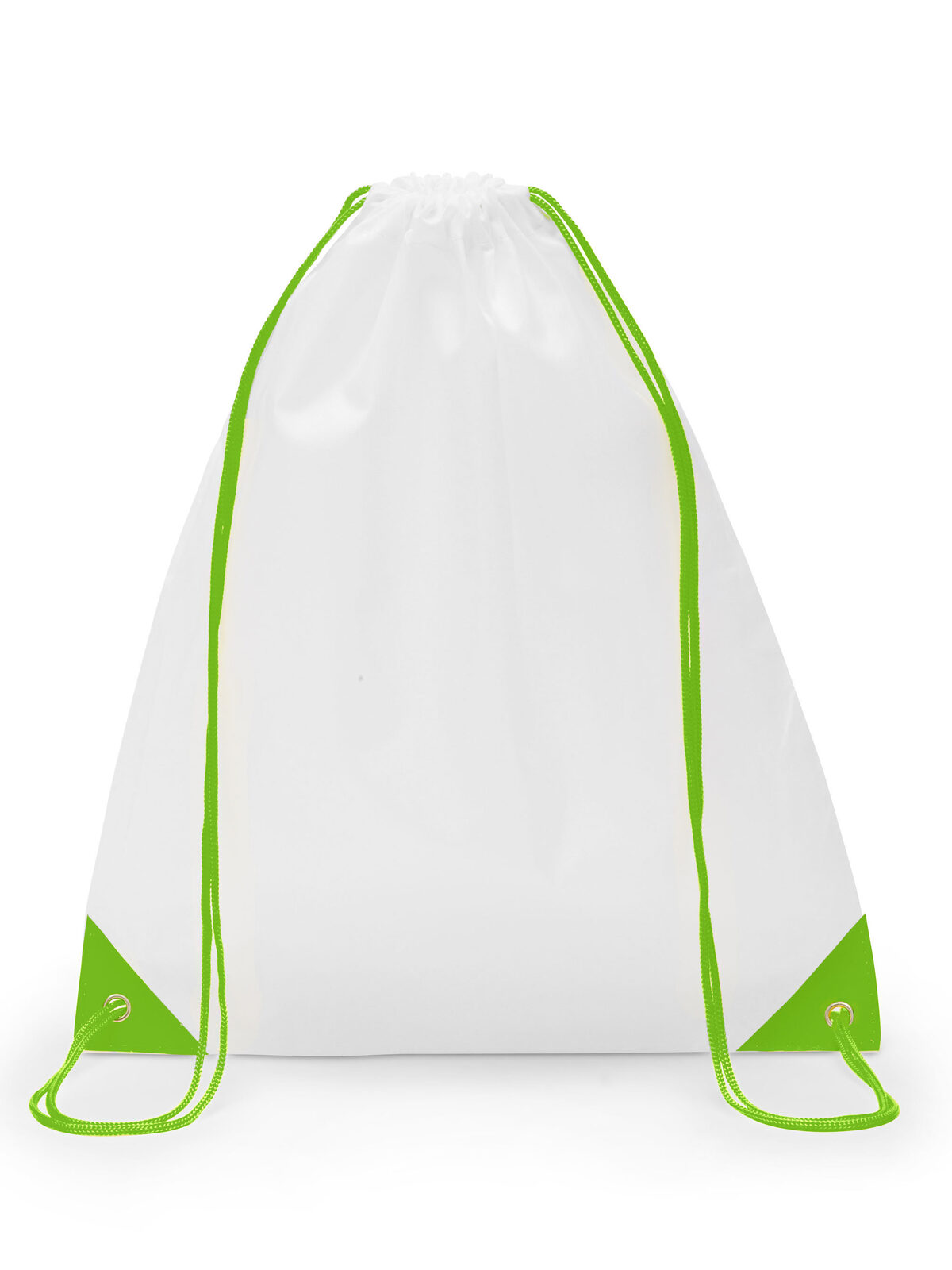 Bolsa de ginástica em poliéster - WHLI - Branco/Lima