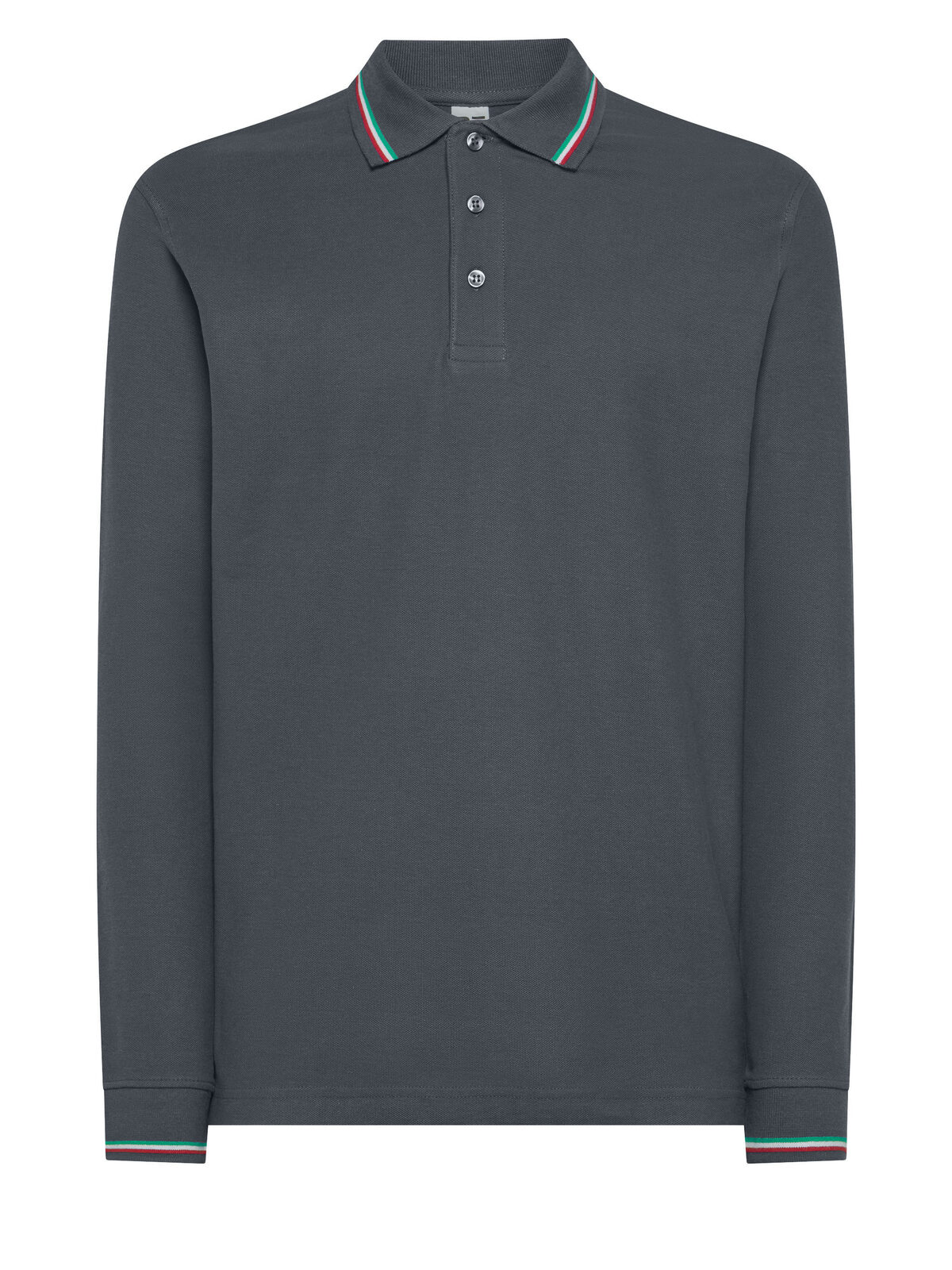 Polo de manga comprida da Itália - DG - Cinza escuro