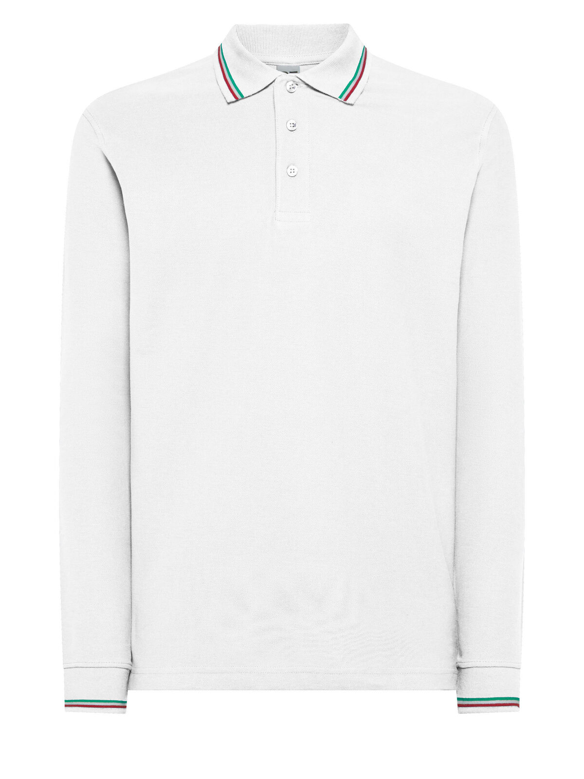 Polo de manga comprida da Itália - WH - Branco
