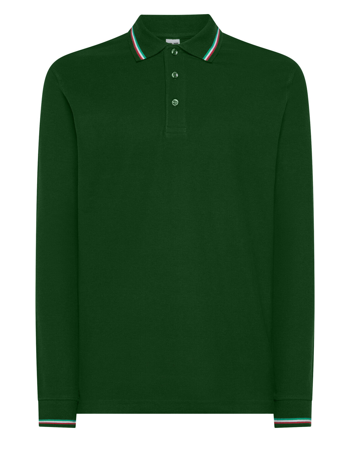 Polo de manga comprida da Itália - FG - VERDE FLORESTA