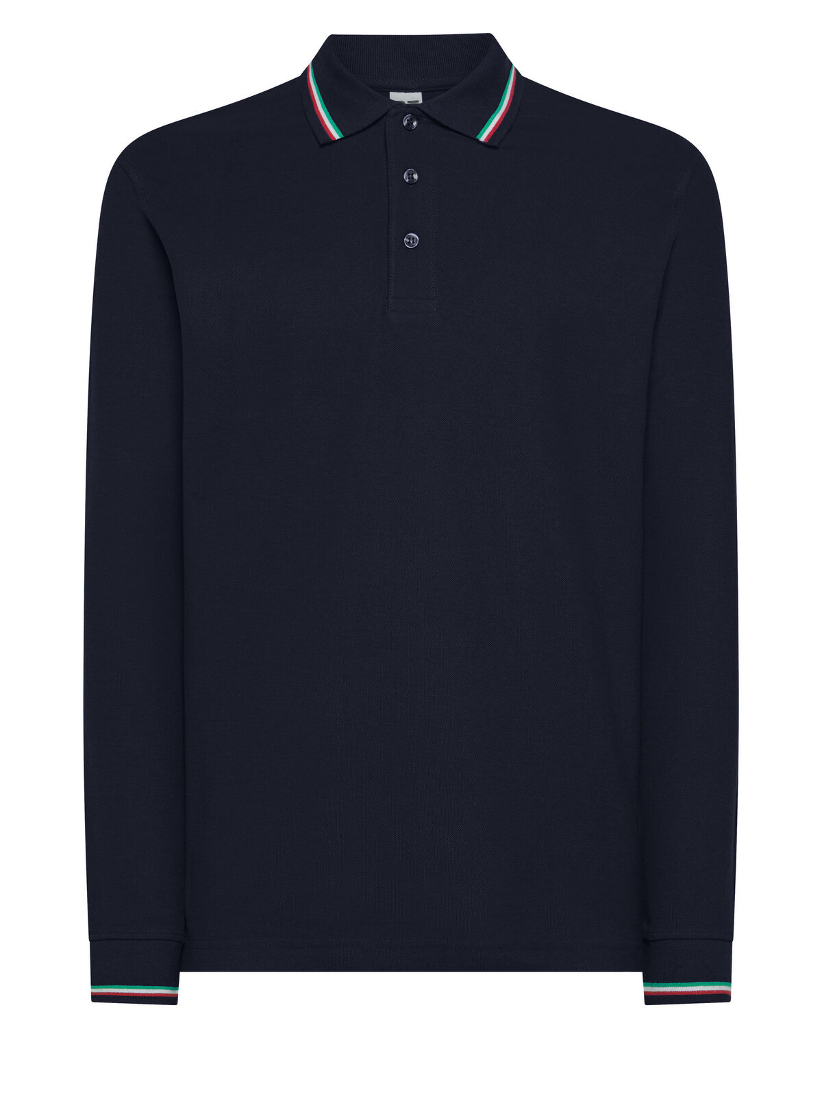 Polo de manga comprida da Itália - NY - NY-MARINHA