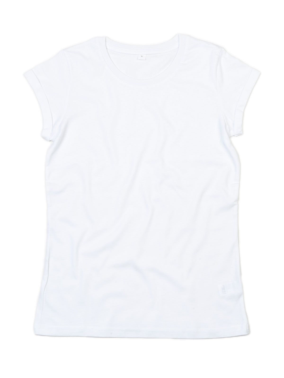 Camiseta feminina com mangas dobráveis - WH - Branco