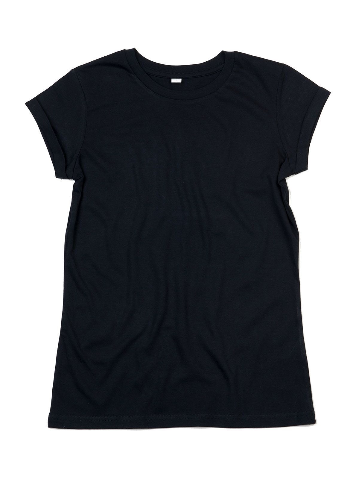Camiseta feminina com mangas dobráveis - BK - Preto