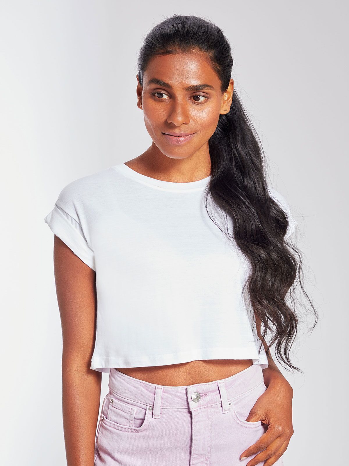 Top cropped feminino