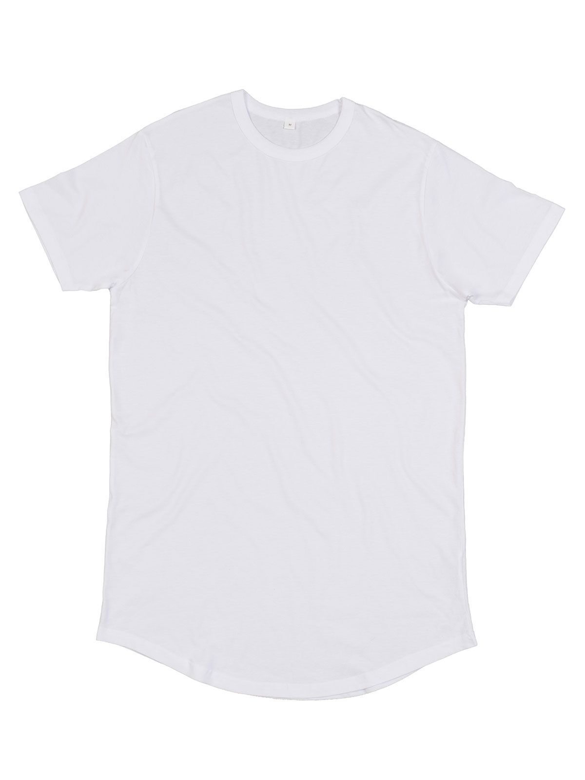 Camiseta masculina de comprimento longo - WH - Branco
