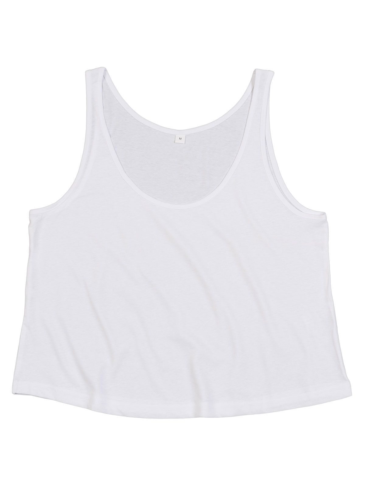Colete cropped feminino orgânico - WH - Branco