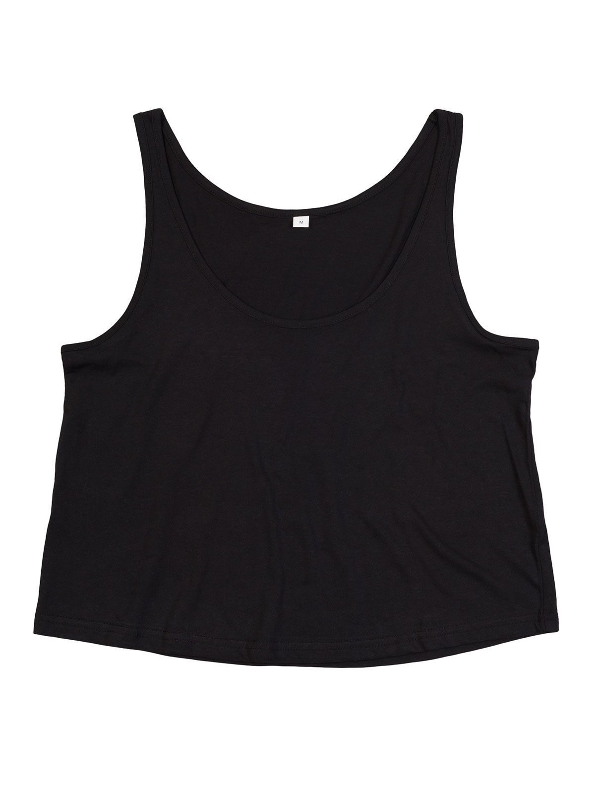 Colete cropped feminino orgânico - BK - Preto