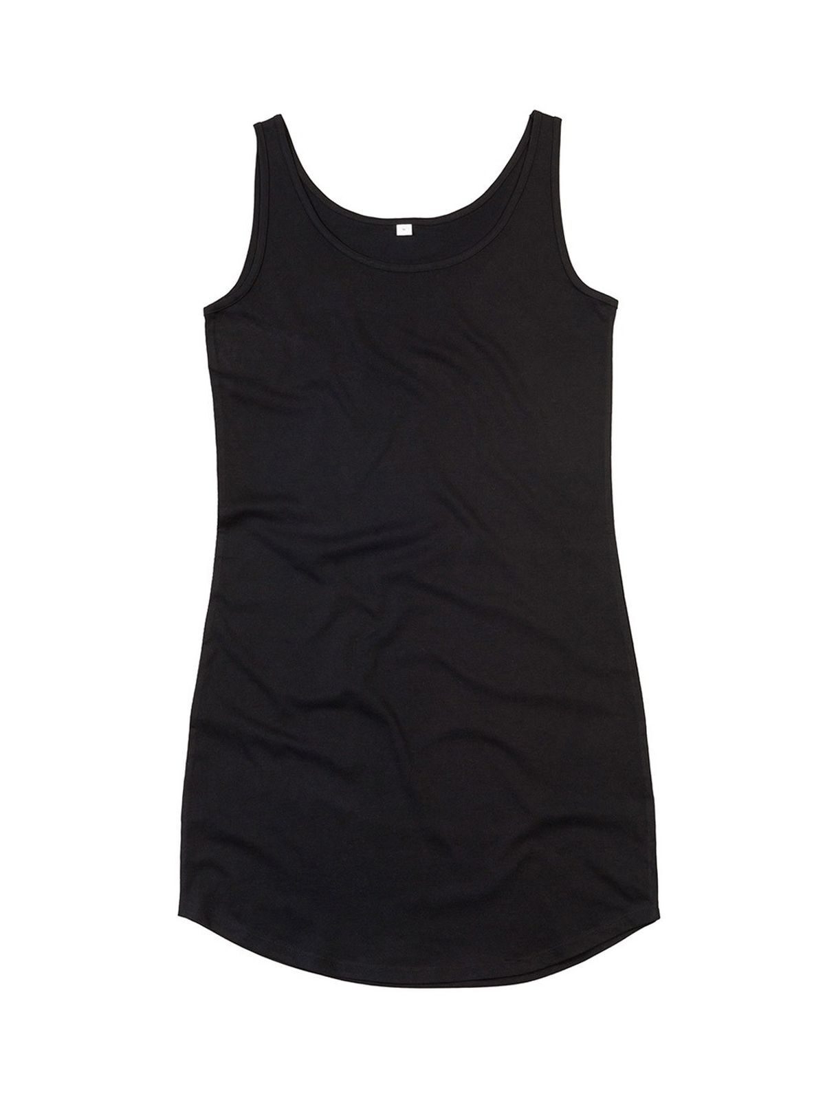 Vestido colete curvo - BK - Preto