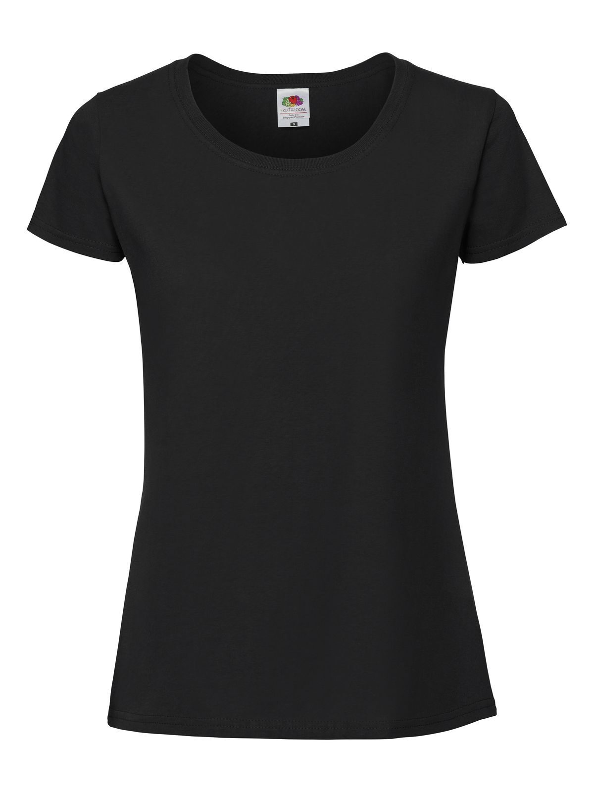 Camiseta feminina icônica 195 Ringspun - 36 - Preto