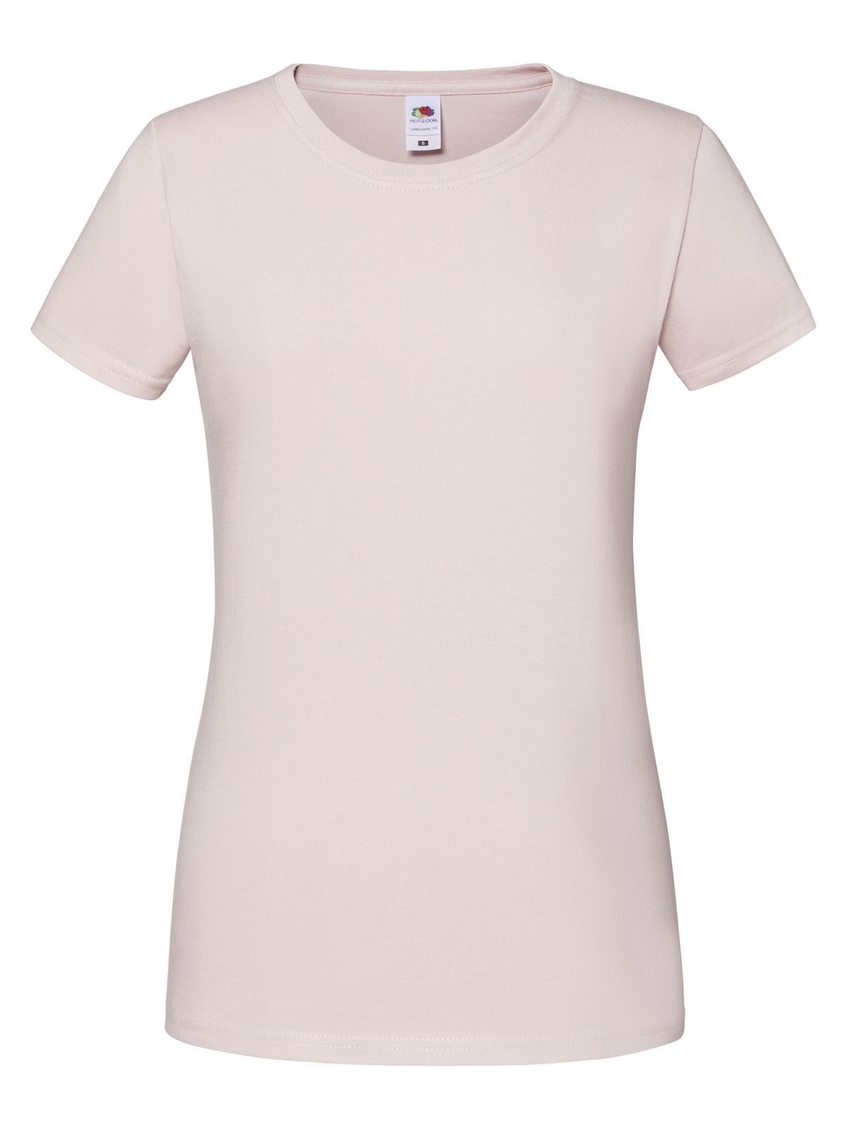 Camiseta feminina icônica 195 Ringspun - PR - Rosa Pó