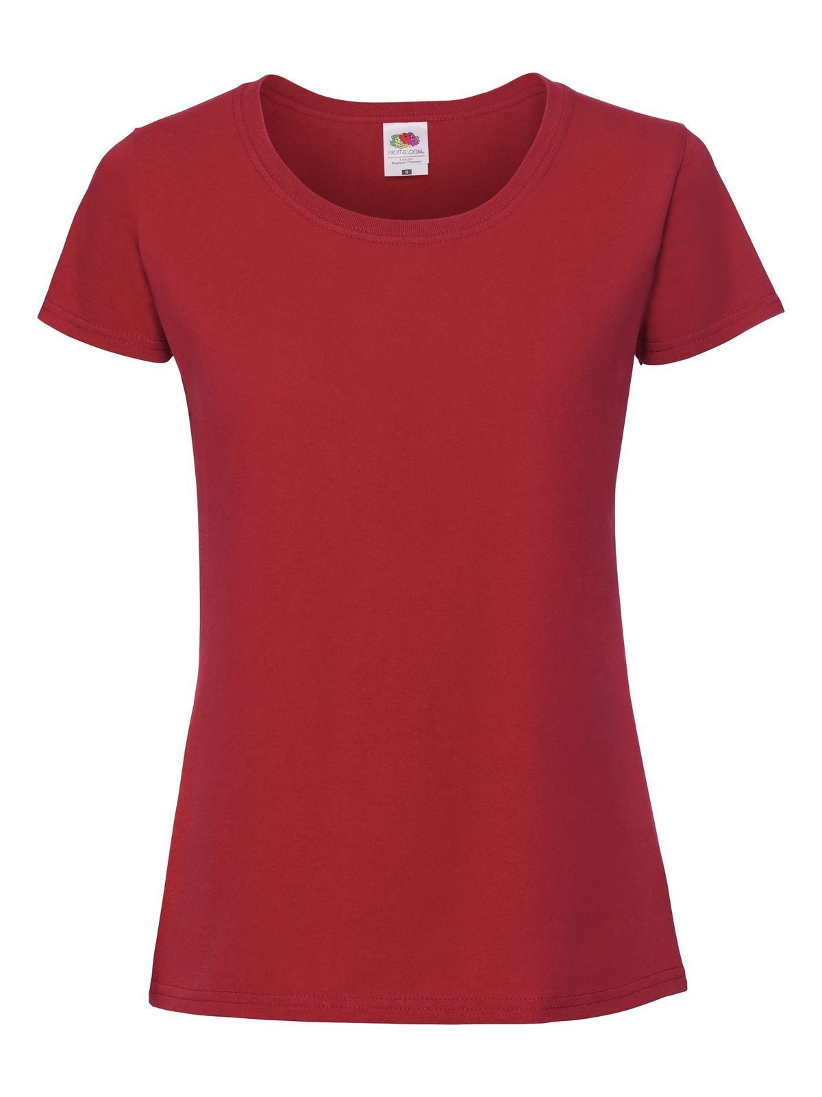 Camiseta feminina icônica 195 Ringspun - 40 - Vermelho
