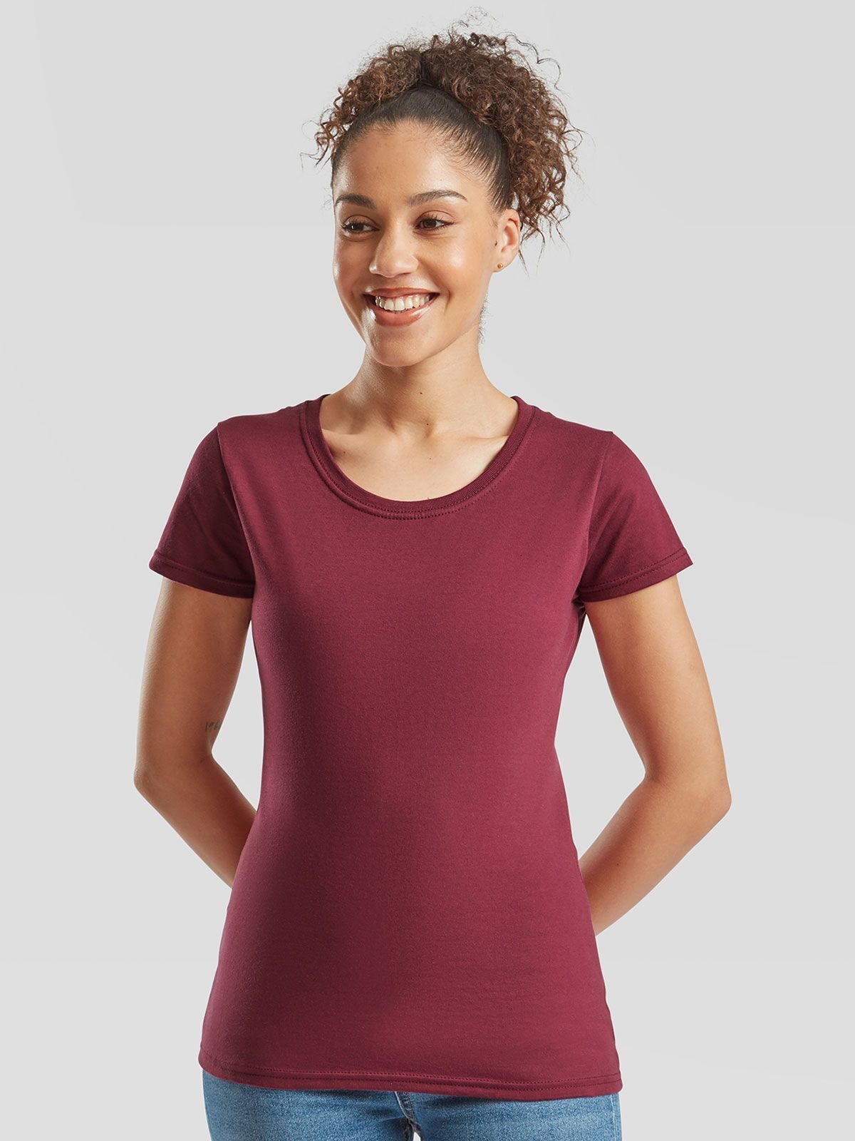 Camiseta feminina icônica 195 Ringspun