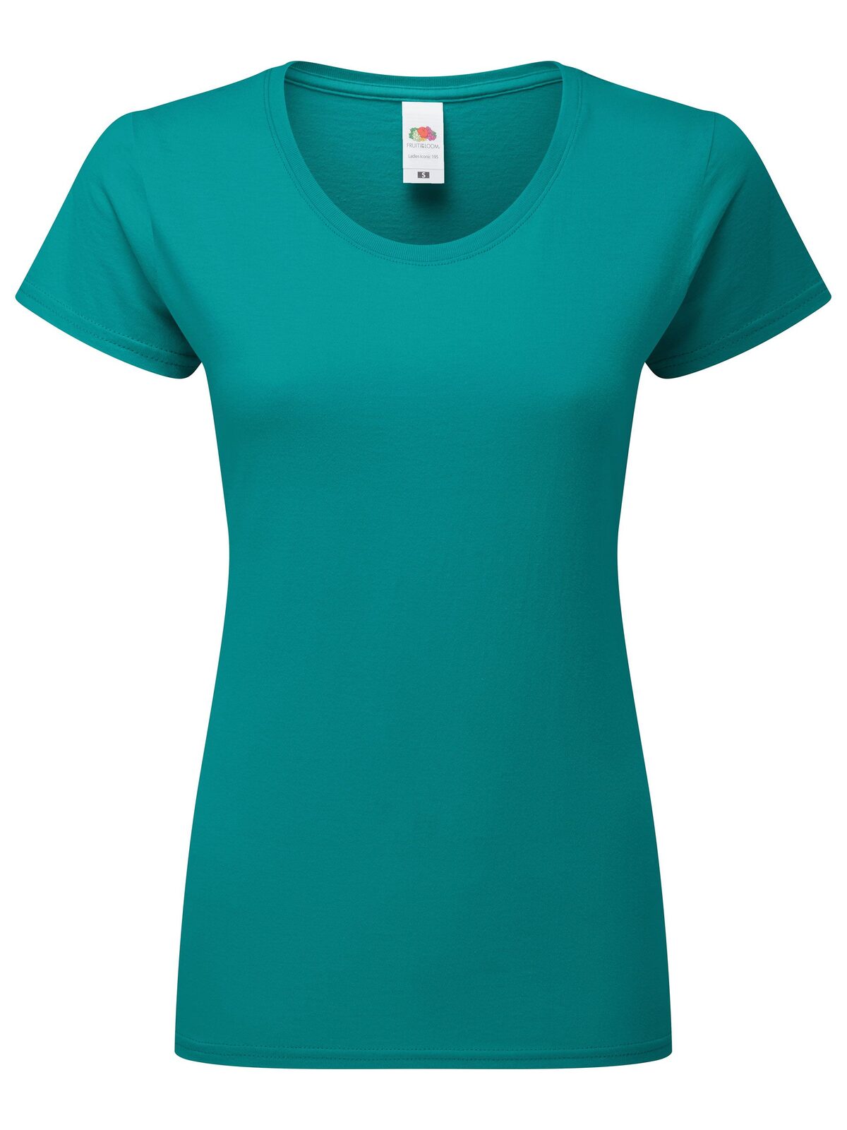 Camiseta feminina icônica 195 Ringspun - OT - Azul-petróleo