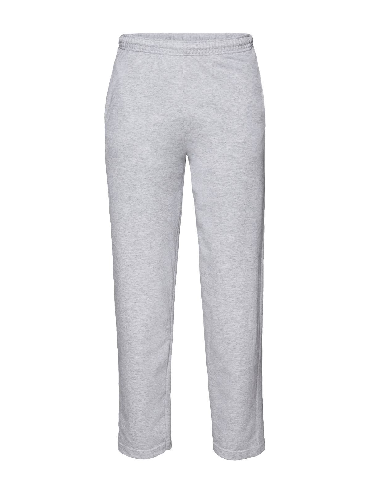 Calças de moletom leves com bainha aberta - 94 - Heather Grey