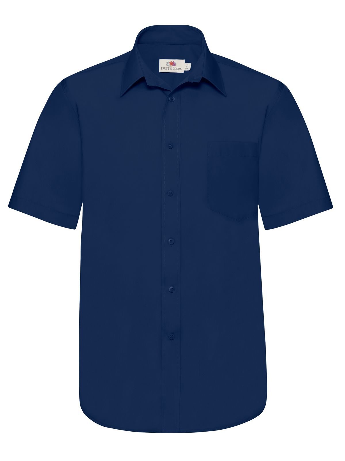 Camisa de popeline de manga comprida - 32 - Marinha