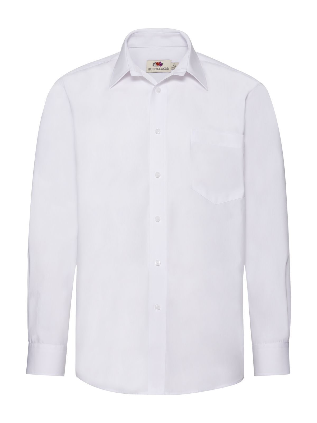 Camisa de popeline de manga comprida - 30 - Branco