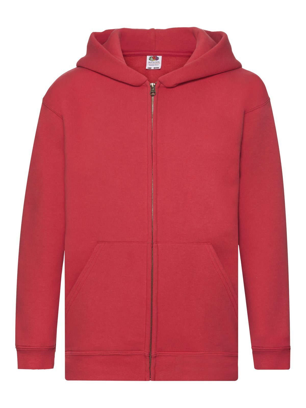 Jaqueta infantil premium com capuz - 40 - Vermelho