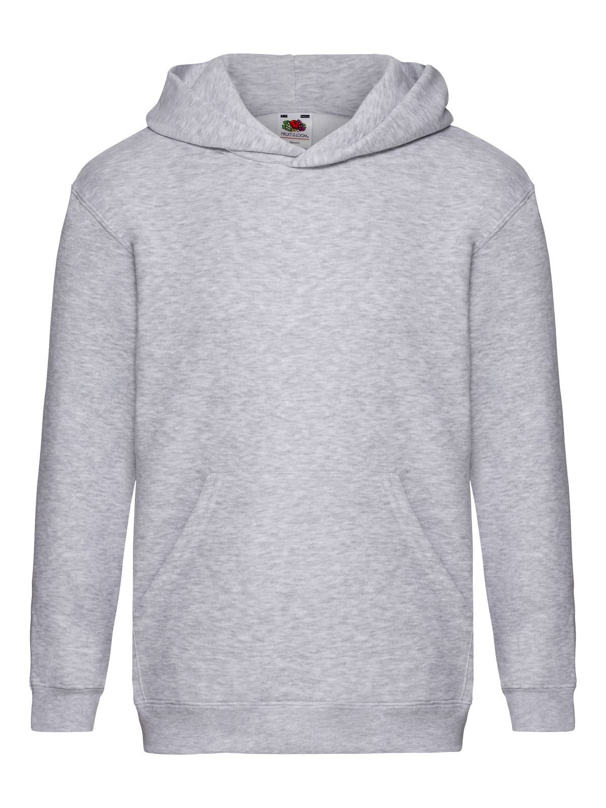 Moletom infantil premium com capuz - 94 - Heather Grey