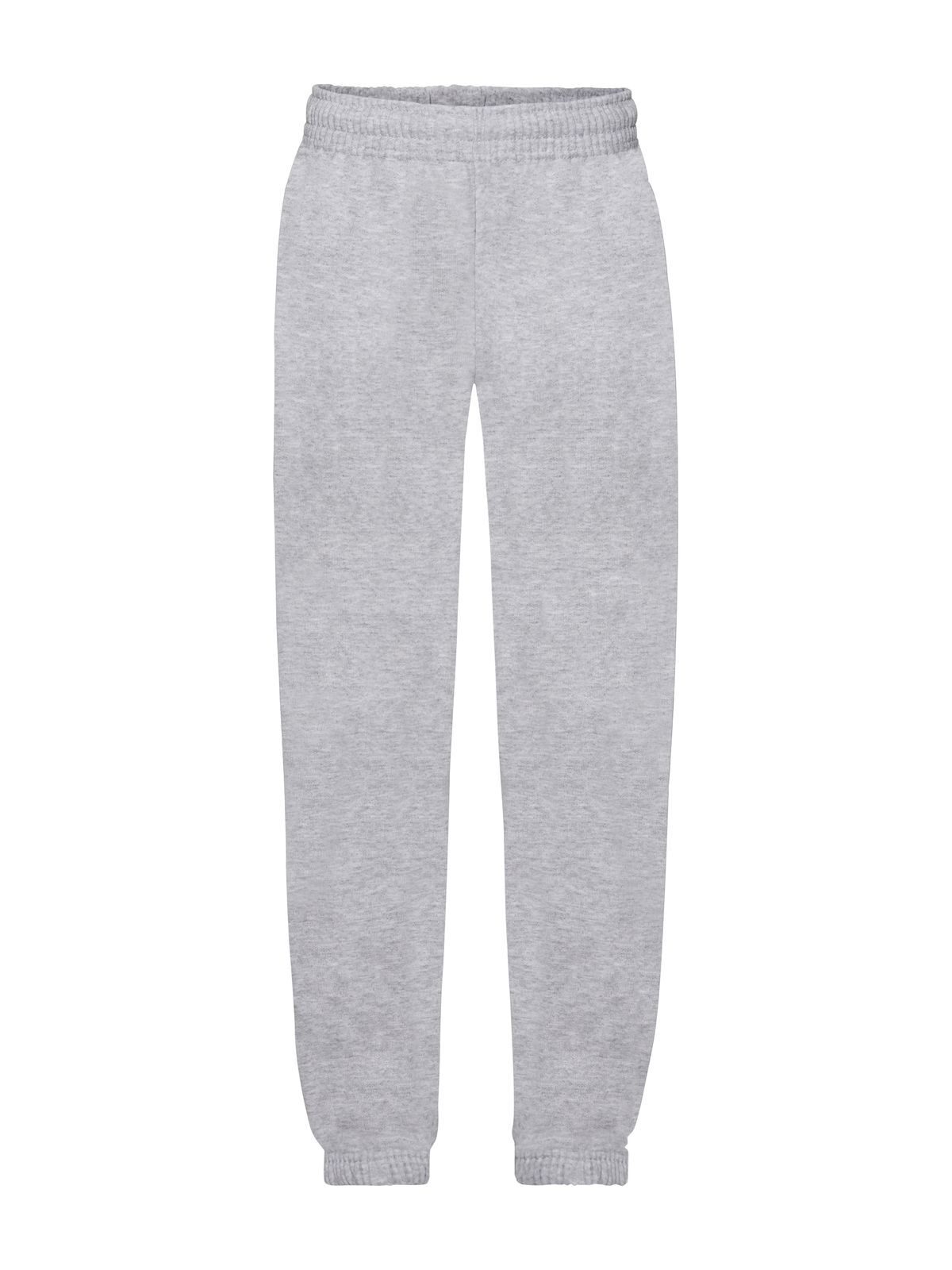 Calças de moletom clássicas infantis com punho elástico - 94 - Heather Grey