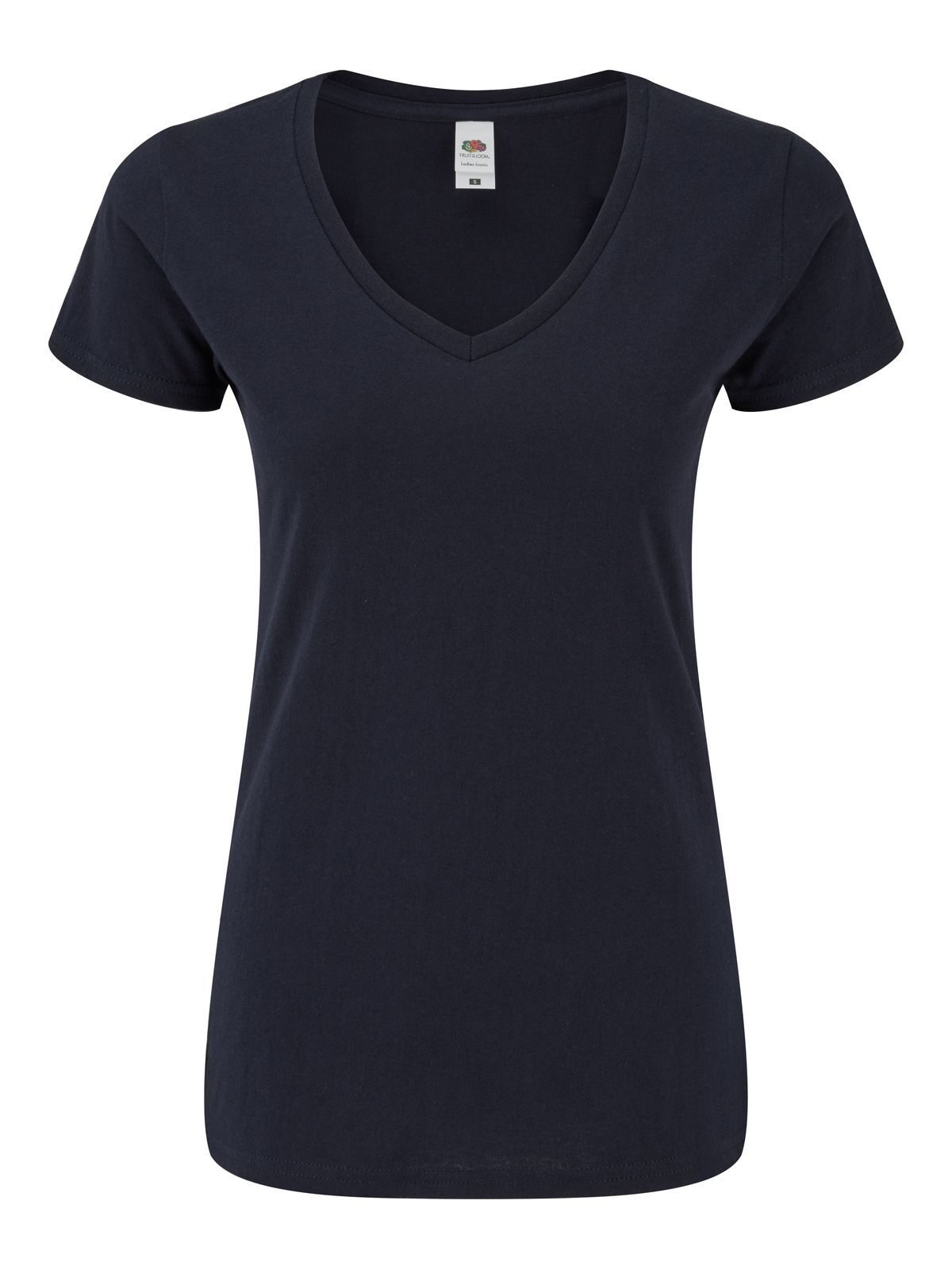 Camiseta feminina icônica com decote em V 150 - AZ - Marinha Profunda